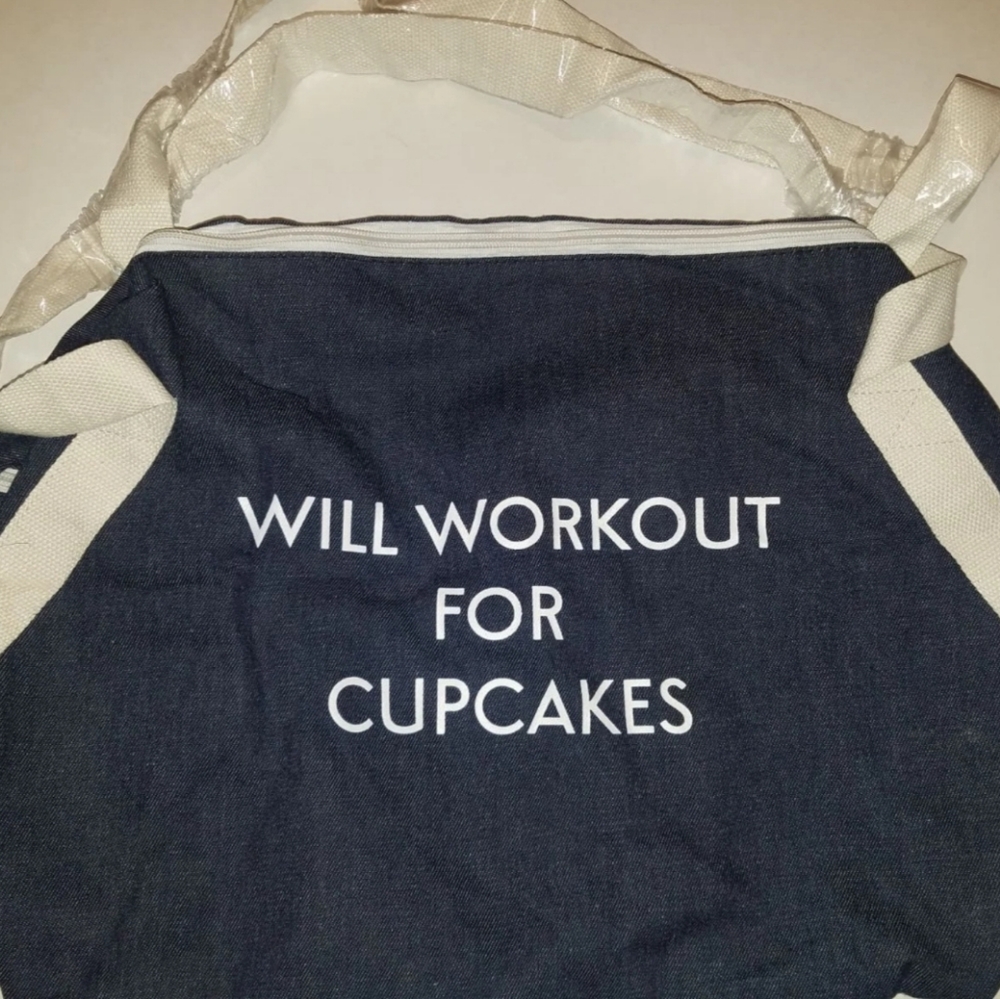 Workout Gym Duffle Bag. Will Workout For Cupcakes. Brand new.